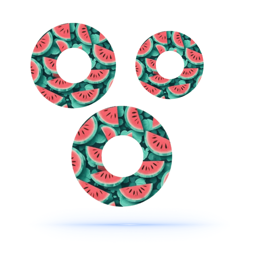 Freestyle Libre 1 & 2 Watermelon CGM-sensor overpatches.