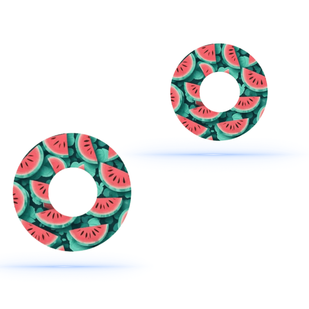 Freestyle Libre 1 & 2 Watermelon CGM-sensor overpatches.