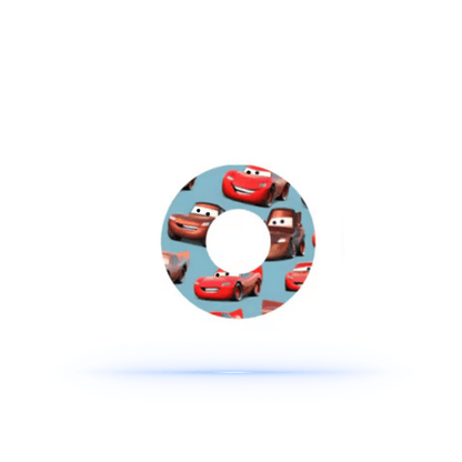 Freestyle Libre 3 Blixten McQueen CGM Sensor overpatches.