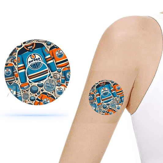 Edmonton Oilers overpatches för Freestyle Libre 3 inkl. Sensor Sticker.