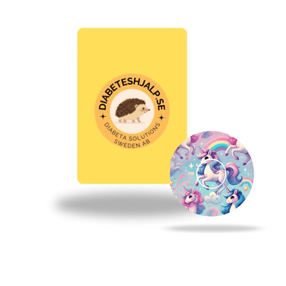 Unicorn Ponny CGM Patch för Freestyle Libre 3 inkl. Sensor Sticker.