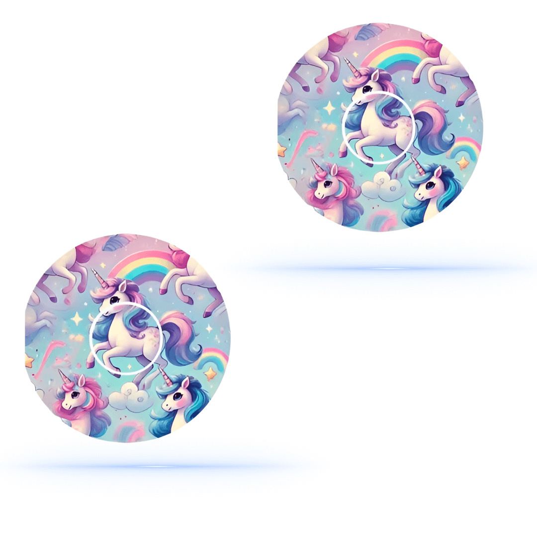 Unicorn Ponny CGM Patch för Freestyle Libre 3 inkl. Sensor Sticker.