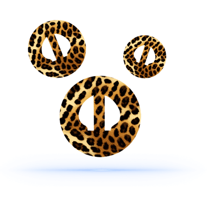 Leopardmönster Medtronic Guardian 4 CGM-sensor overpatches, stil och skydd kombinerade i en unik design
