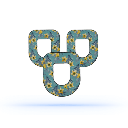 Omnipod Yellow Flower Overpatches.