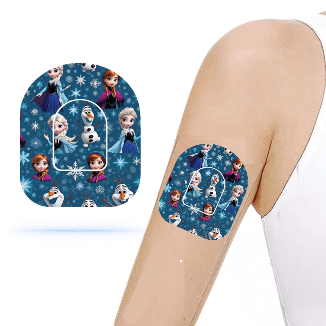 Frozen Overpatches för Omnipod 5 & Dash – inkl. Pumpsticker.