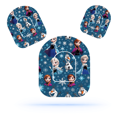 Frozen Overpatches för Omnipod 5 & Dash – inkl. Pumpsticker.