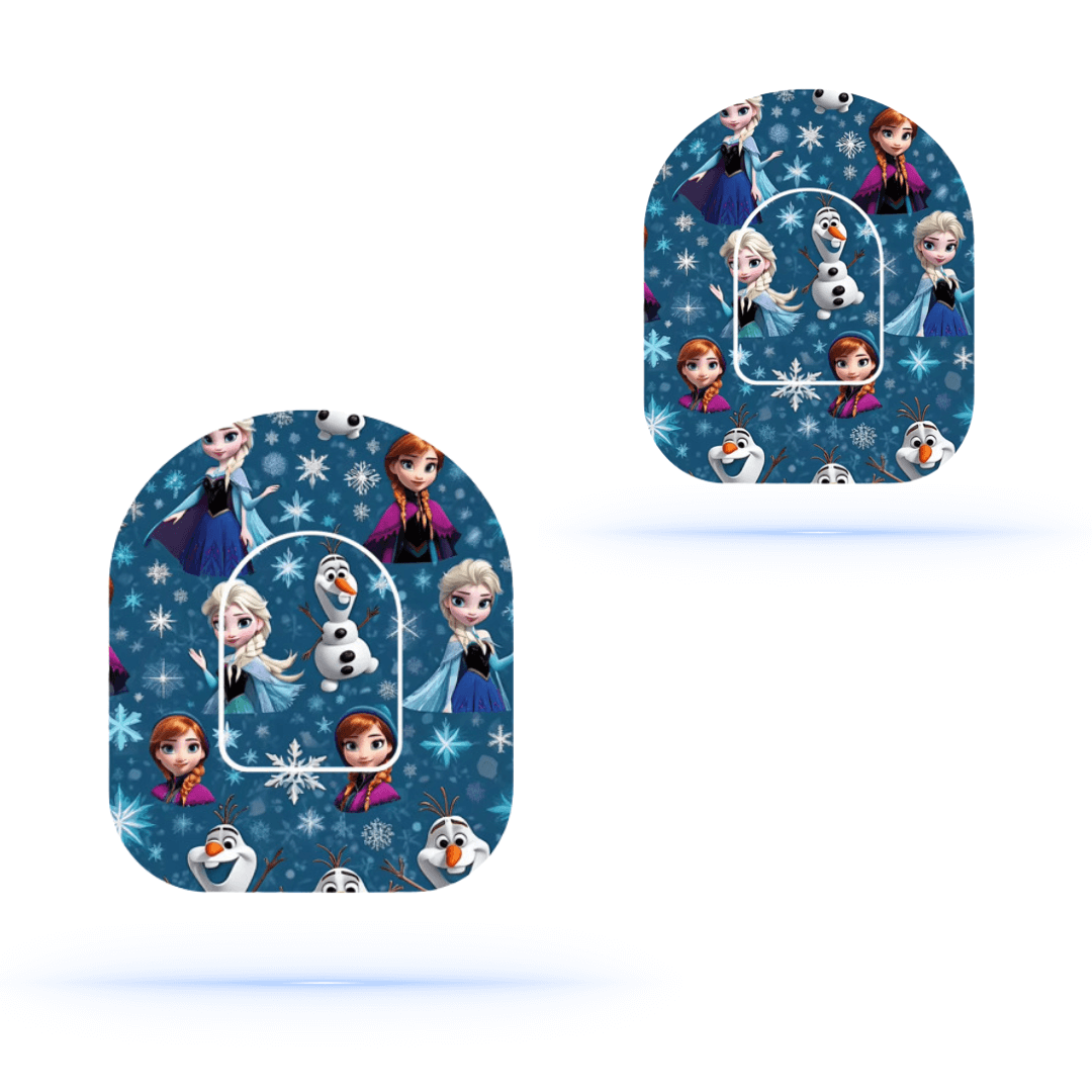 Frozen Overpatches för Omnipod 5 & Dash – inkl. Pumpsticker.