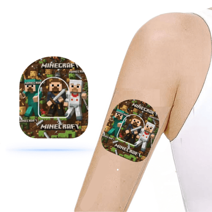Minecraft Overpatches för Omnipod 5 & Dash Pump - ink pump sticker.