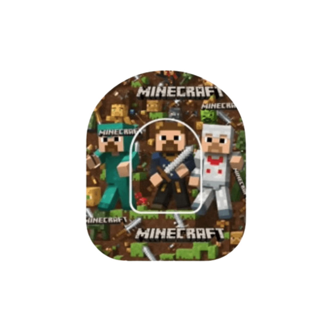 Minecraft Overpatches för Omnipod 5 & Dash Pump - ink pump sticker.