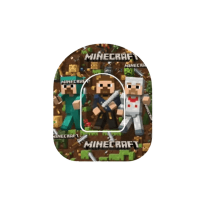 Minecraft Overpatches för Omnipod 5 & Dash Pump - ink pump sticker.