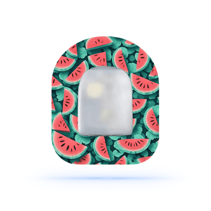 Omnipod Watermelon Universal pump overpatches.