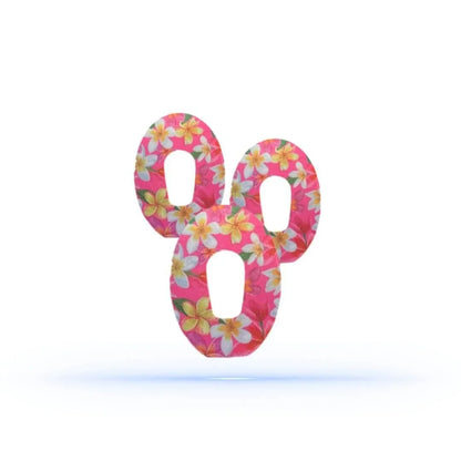 Dexcom G6 Pink Flowers CGM-sensor overpatches.