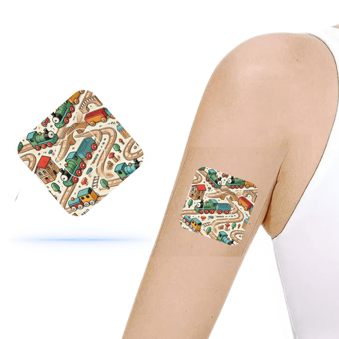 Brio Tåg CGM Patches för Medtronic Simplera sync inkl. Sensor Sticker.