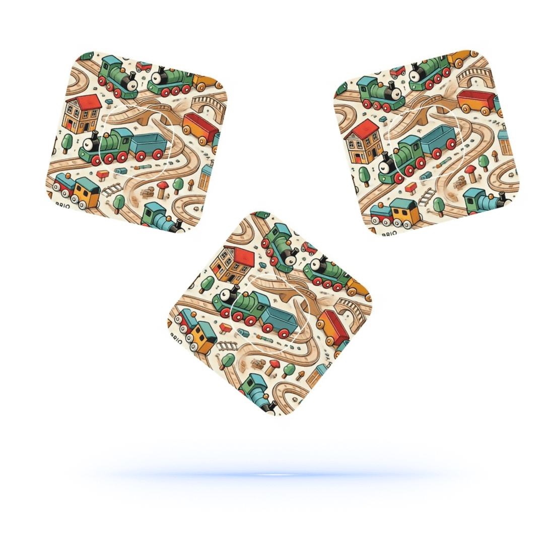 Brio Tåg CGM Patches för Medtronic Simplera sync inkl. Sensor Sticker.