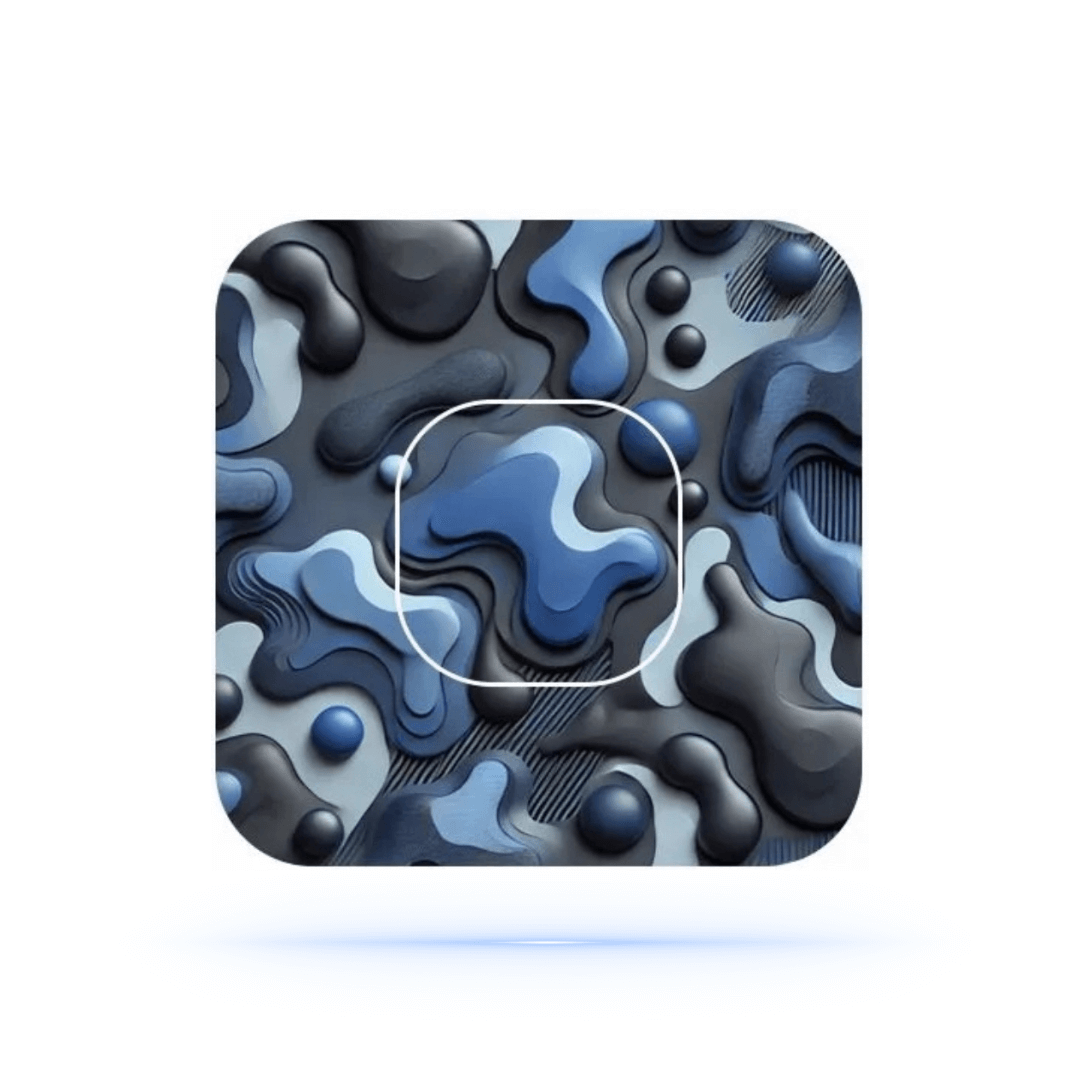 Simplera Sync overpatches Camouflage Army Blue inkl. Sensor Sticker.