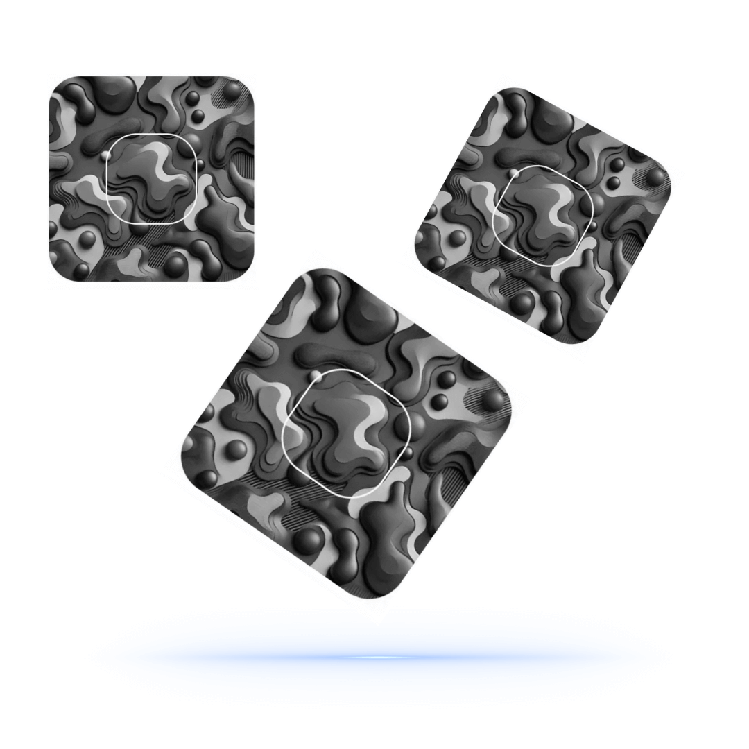 Camouflage Army grey overpatches Simplera sync inkl. Sensor Sticker.