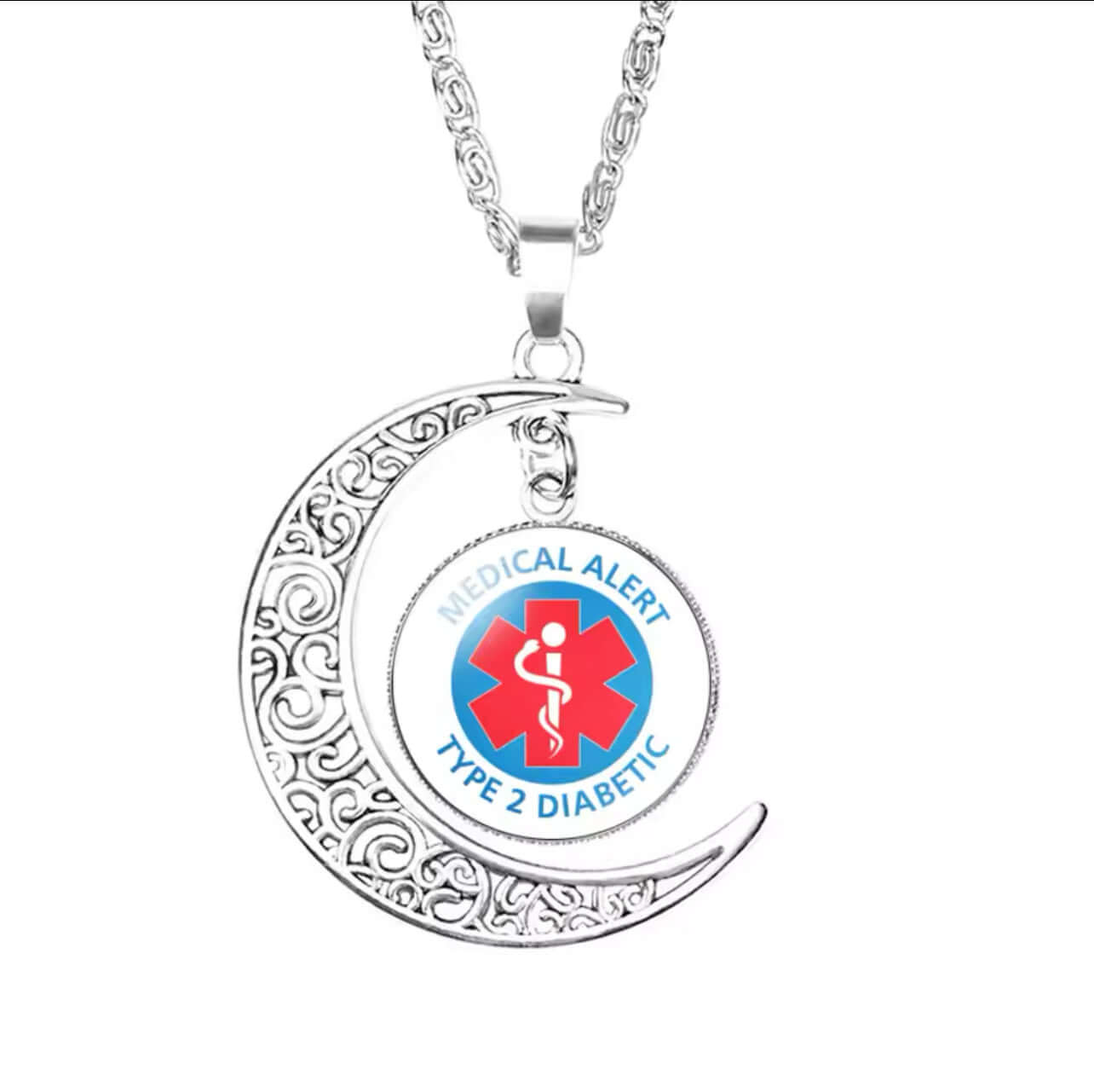 Styrka Diabetes Alert Halsband – Som Symboliserar Styrka Och Mod.