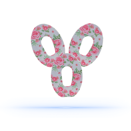 Dexcom G6  White Flower CGM Sensor overpatches.