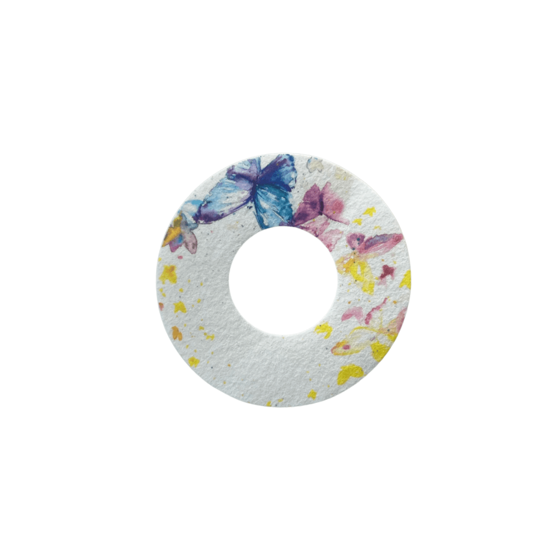 Designad overpatch för Freestyle Libre - MixPack, säljs styckvis. Färgglada fjärilar för en personlig touch.