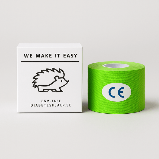 CGM-sensorpumps tejp – Tryggt och bekvämt fäste.