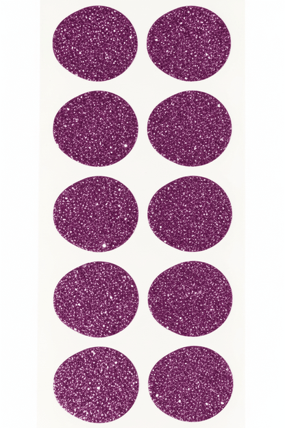 Lila glitter stickers G7 enhanced