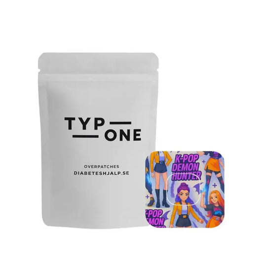 K-POP Demon Hunter Overpatch för Medtronic Simplera Sync, färgglad design med hjältinnor.