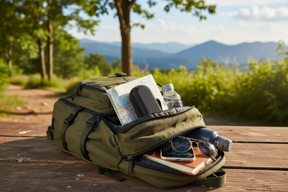 Pennfodral i ryggsäck