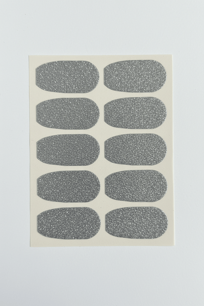 Glitterstickers Dexcom G6 - Grå skimrande stickers för sensor