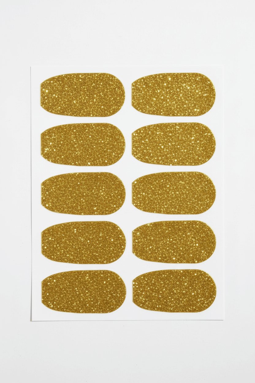 Guldglitter glitterstickers Dexcom G6 - färgglada CGM-sensor dekorationer